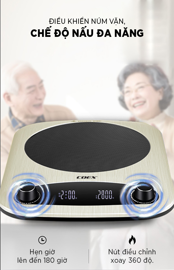 Bếp điện từ đa năng cao cấp COEX CI-3369 ( kèm nồi lẩu )