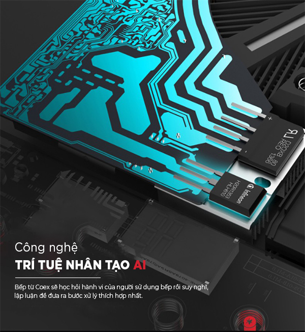 Bếp điện từ đa năng cao cấp COEX CI-3369 ( kèm nồi lẩu )