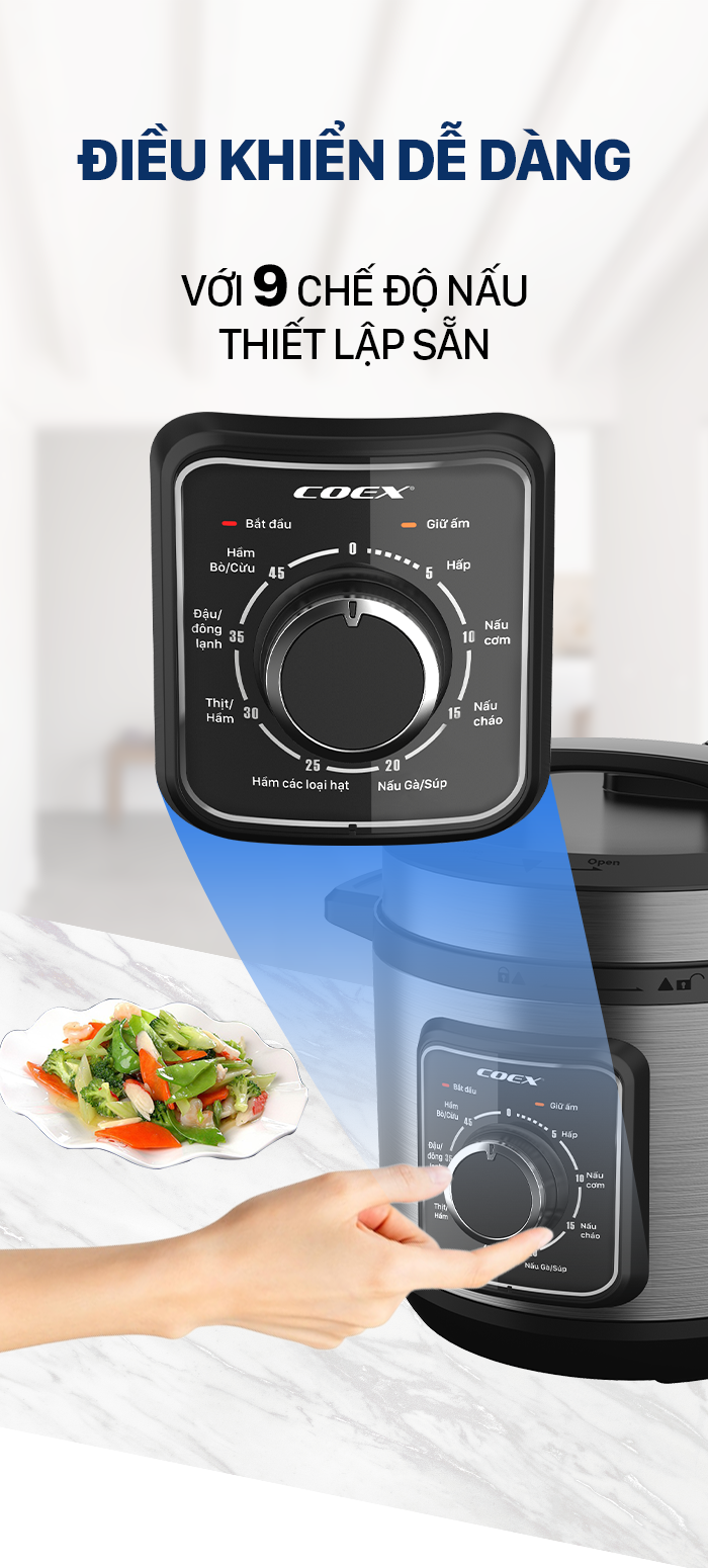 Nồi áp suất đa năng 6L Coex CP-3213
