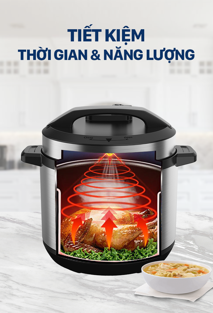 Nồi áp suất đa năng 6L Coex CP-3213