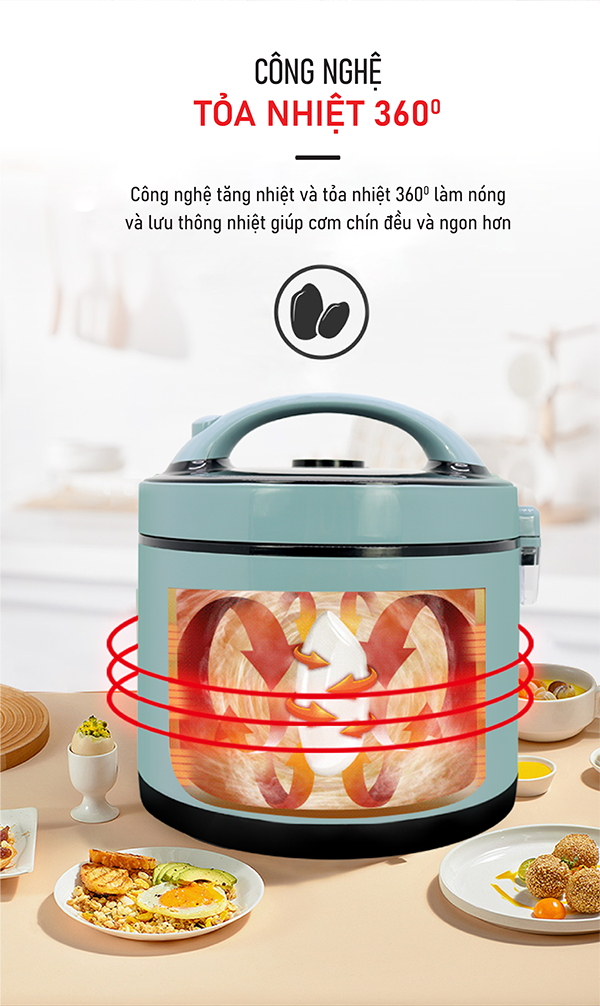 Nồi cơm điện cơ 1.2 Lít COEX CR-3414