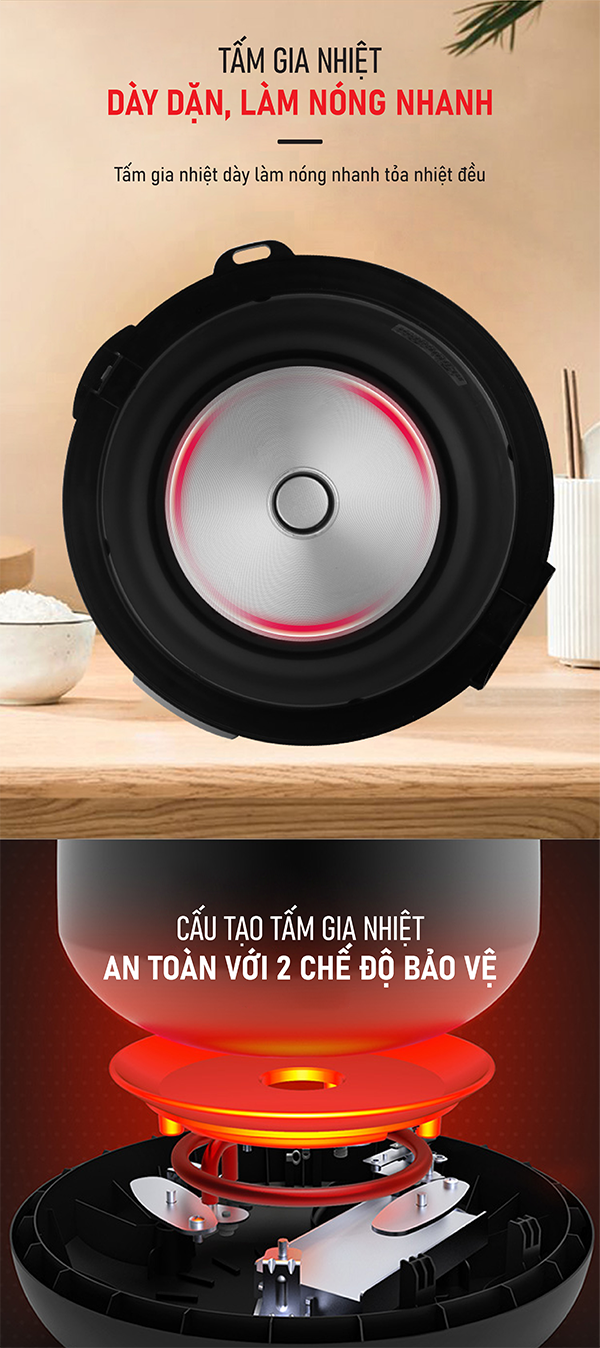 Nồi cơm điện cơ 1.2 Lít COEX CR-3414