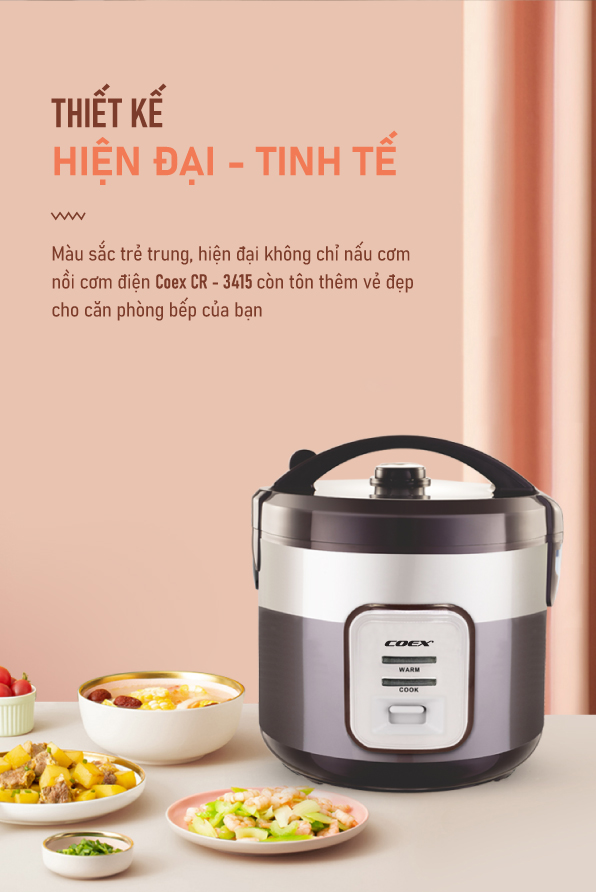 Nồi cơm điện cơ 1.8 Lít COEX CR-3415