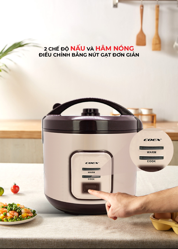 Nồi cơm điện cơ 2.8 Lít COEX CR-3416