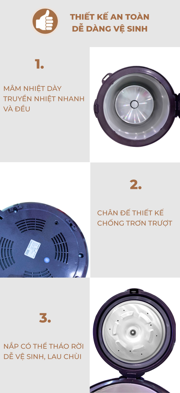 Nồi cơm điện cơ 2.8 Lít COEX CR-3416