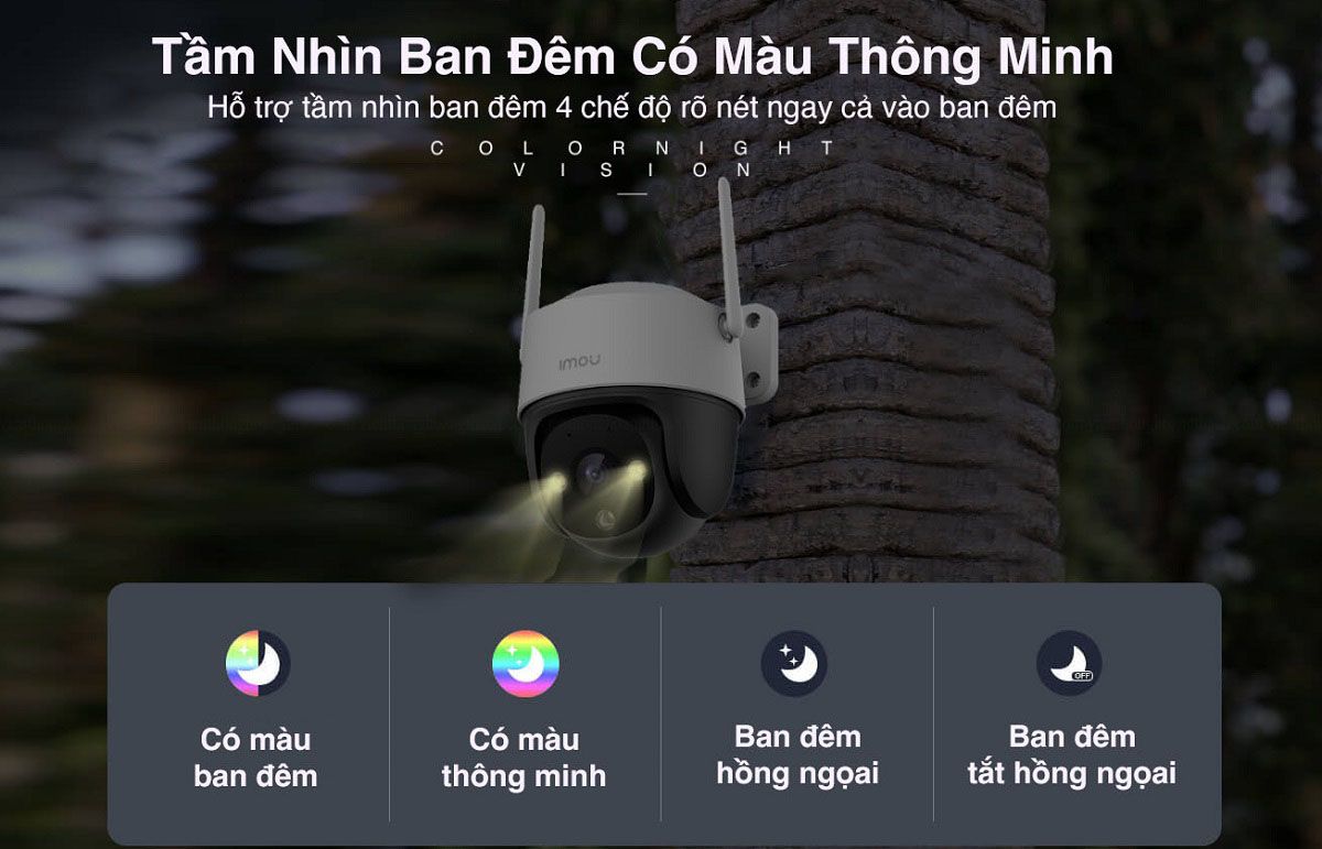 Camera ngoài trời IP wifi imou CRUISER SE+ S41FEP 4MP