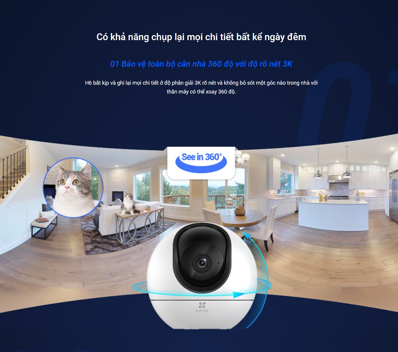 Camera quan sát IP Wifi EZVIZ CS-E6 (5W2F,4MM)