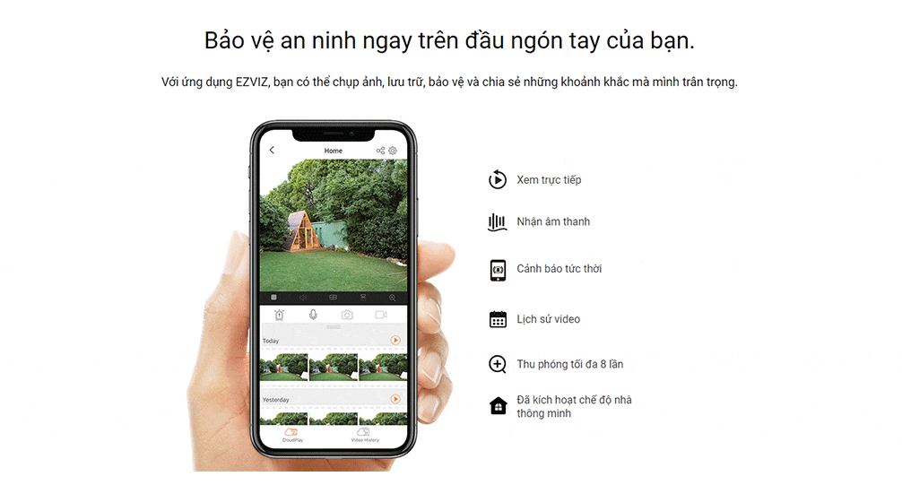 Camera ngoài trời IP wifi EZVIZ CS-C3TN A0-1H2WFL 2M Color