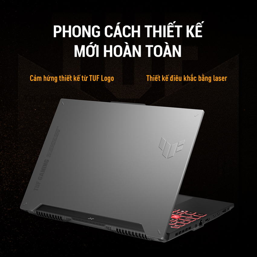 Laptop Asus TUF Gaming FA507NU-LP034W (Ryzen 7 7735HS/ 8GB/ 512GB SSD/ Nvidia GeForce RTX 4050 6GB GDDR6/ 15.6inch Full HD/ Windows 11 Home/ Grey)