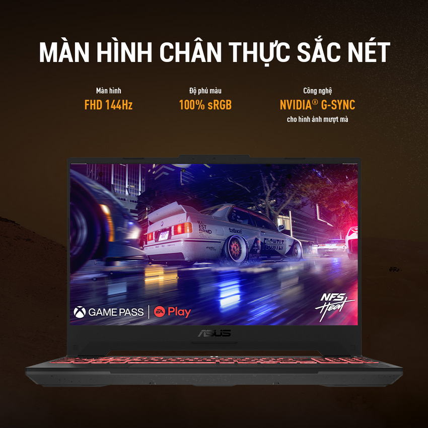Laptop Asus TUF Gaming FA507NU-LP034W (Ryzen 7 7735HS/ 8GB/ 512GB SSD/ Nvidia GeForce RTX 4050 6GB GDDR6/ 15.6inch Full HD/ Windows 11 Home/ Grey)