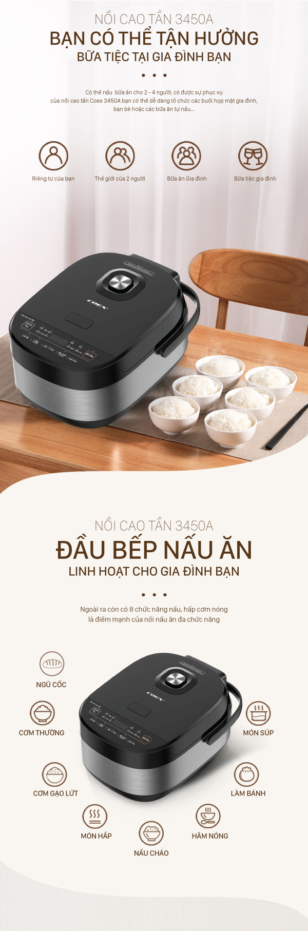 LINE 1200x1 Bếp từ cảm ứng Coex CI-3305 (kèm nồi lẩu)