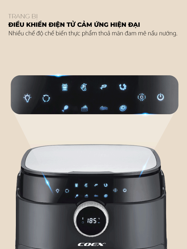 Nồi chiên không dầu 12L Coex AFC-3129