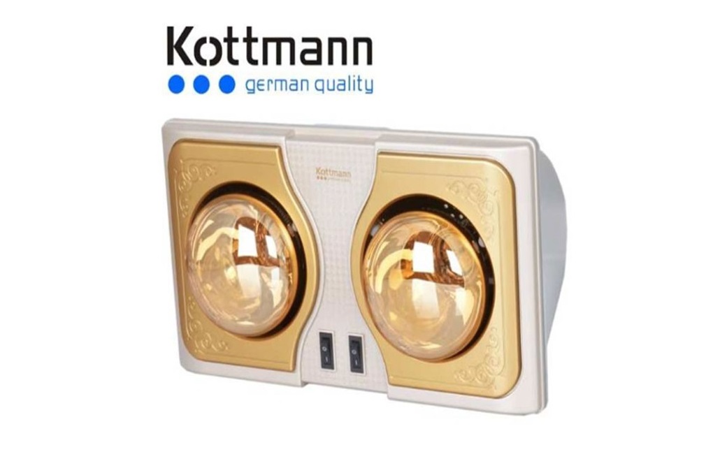 Đèn Sưởi Nhà Tắm Kottmann K2B-NV2 Bóng Hồng Ngoại
