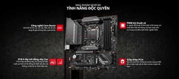 Bo Mạch Chủ MSI MAG B560M Mortar Wifi