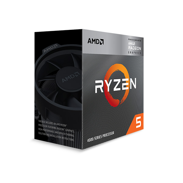 CPU AMD RYZEN 5 4600G (3.7 GHZ TURBO UPTO 4.2GHZ / 11MB / 6 CORES, 12 THREADS / 65W / SOCKET AM4)