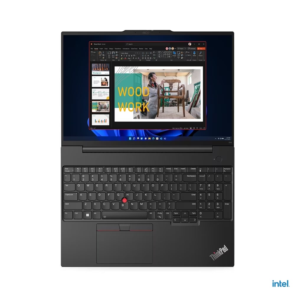 Máy tính xách tay Lenovo ThinkPad E16 GEN 1 21JN006AVA (Core i7 1355U/ 16GB/ 512GB SSD/ Intel UHD Graphics/ 16.0inch WUXGA/ NoOS/ Black/ Aluminium/ 2 Year)