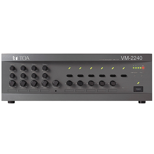 Mixer Amplifier TOA 240W kèm bộ chọn 5 vùng loa VM-2240 ER