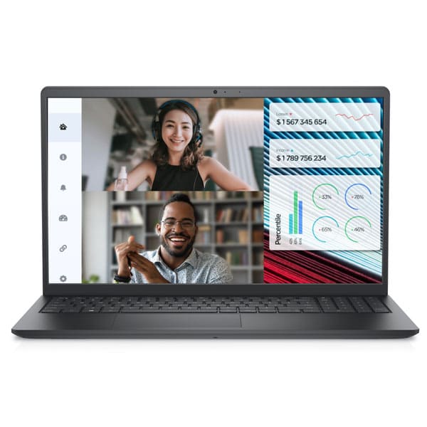 Máy tính xách tay Dell Vostro 3520 V5I3614W1 (Core i3 1215U/ 8GB/ 256GB SSD/ Intel UHD Graphics/ 15.6inch Full HD/ Windows 11 Home + Office Student/ Carbon Black/ Vỏ nhựa/ 1 Year)
