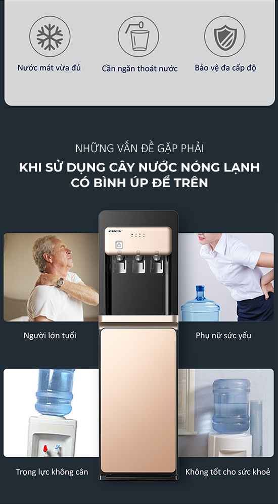 Cây nước nóng lạnh Coex CW-7116A