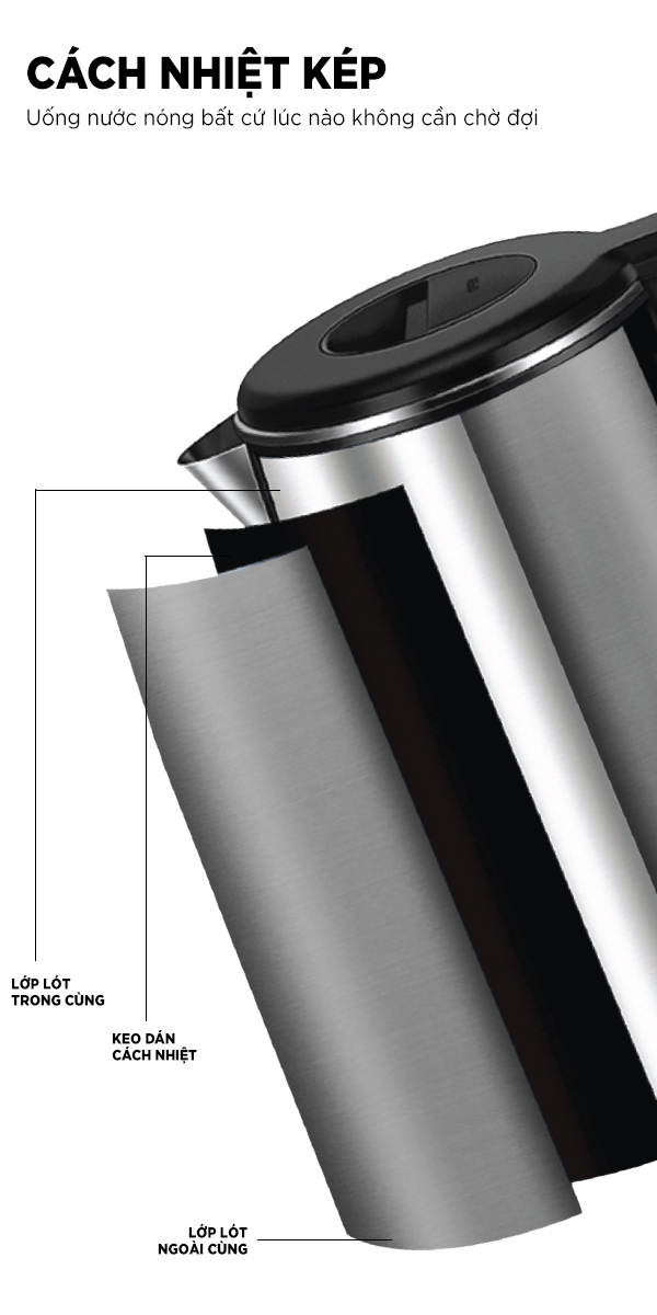 Ấm siêu tốc 1.7 Lít COEX CK-5117