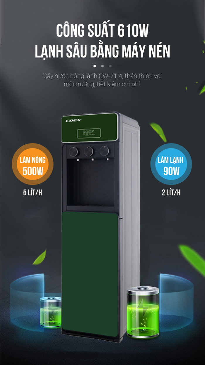 Cây nước nóng lạnh Coex CW-7114