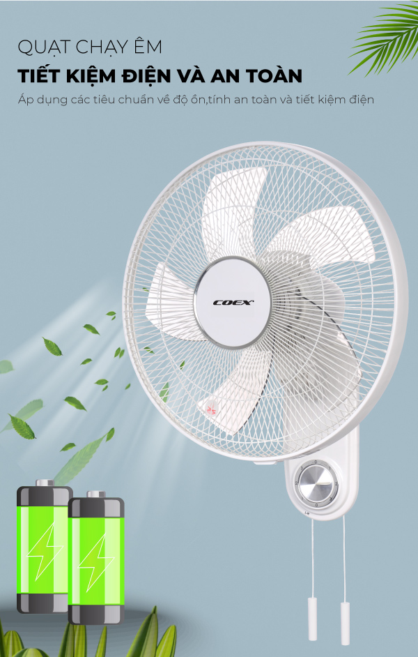 Quạt treo tường Coex CW-7210A - Có điều khiển