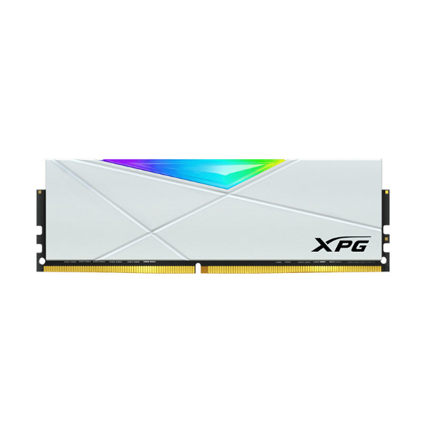 Bộ nhớ trong Adata XPG Spectrix D50 RGB White 16GB (AX4U320016G16A-SW50) (DDR4/ 3200 Mhz/ LED RGB/ Tản nhiệt/ Non-ECC)