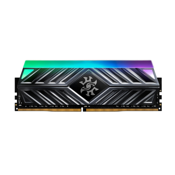 Bộ nhớ trong Adata XPG Spectrix D41 RGB Grey 8GB (AX4U32008G16A-ST41) (DDR4/ 3200 Mhz/ LED RGB/ Tản nhiệt/ Non-ECC)