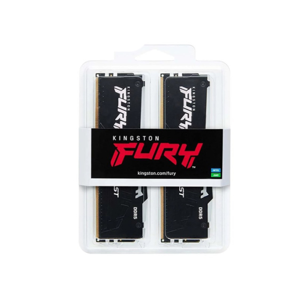Bộ nhớ trong Kingston Fury Beast RGB 16GB (2x8GB) bus 5600 DDR5 (KF556C40BBAK2-16) (DDR5/ 5600 Mhz/ LED RGB/ Tản nhiệt/ Non-ECC)