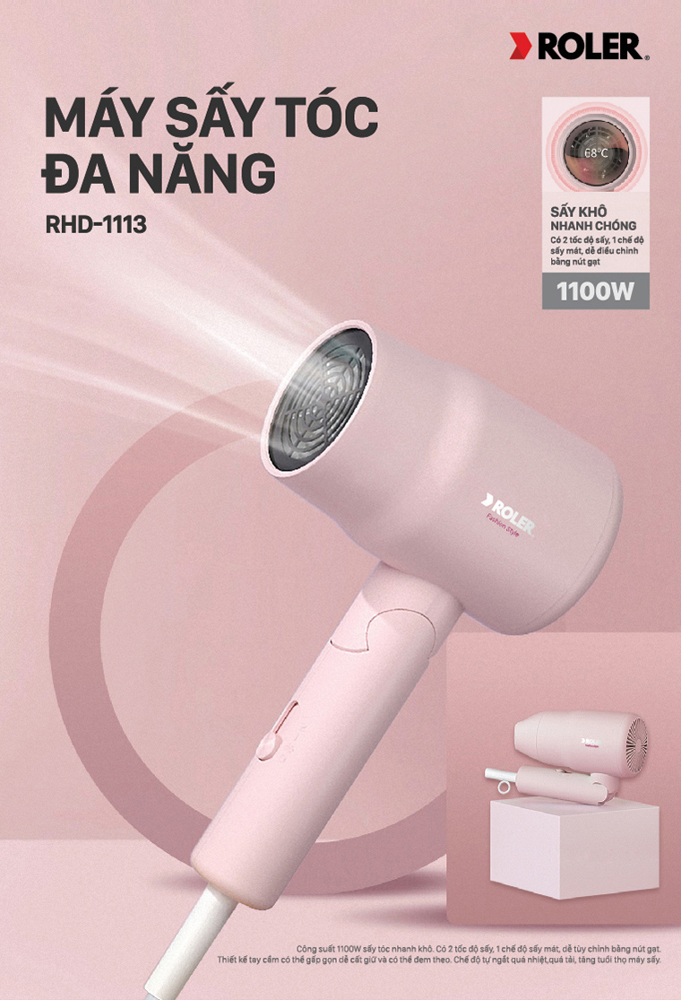 Máy sấy tóc 1100W ROLER RHD-1113