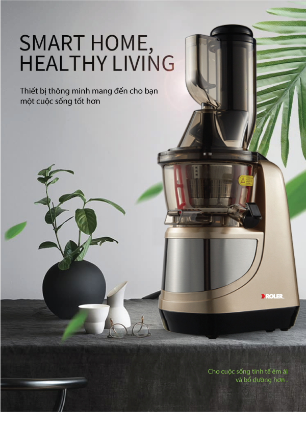 Máy ép chậm đa năng Roler RS-4408 (Đen)