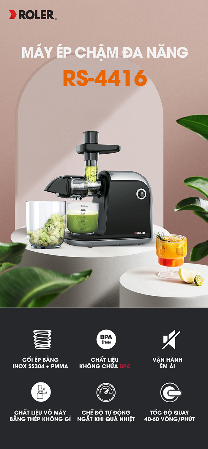Máy ép chậm đa năng ROLER RS-4416