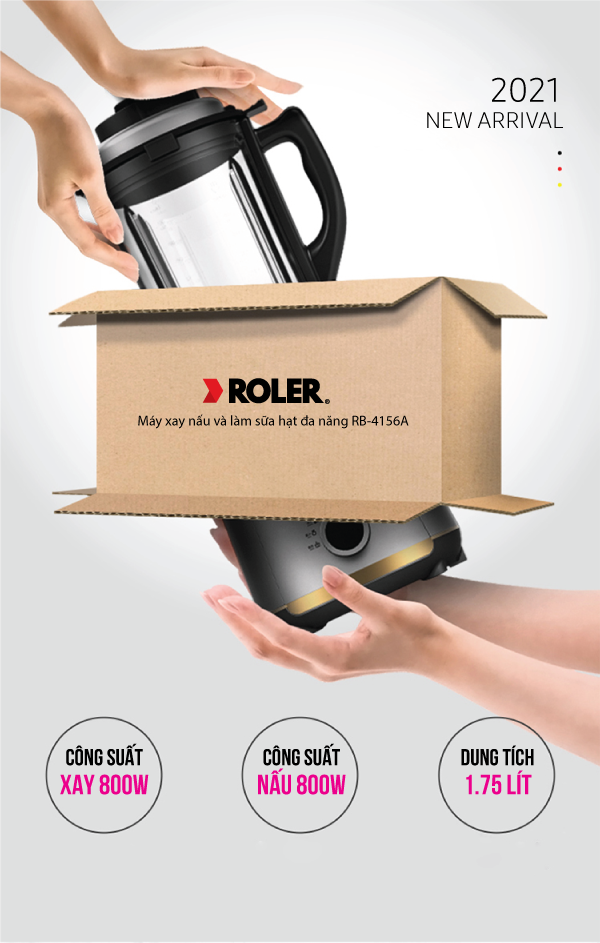 Máy xay nấu và làm sữa hạt đa năng Roler RB-4156A