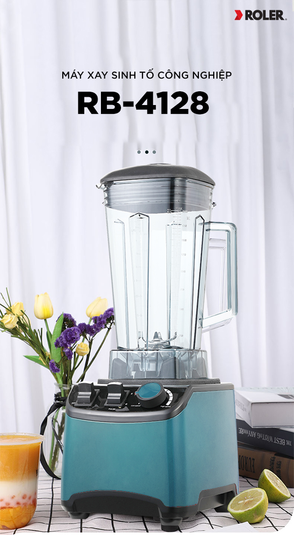 Máy xay sinh tố công nghiệp Roler RB-4128