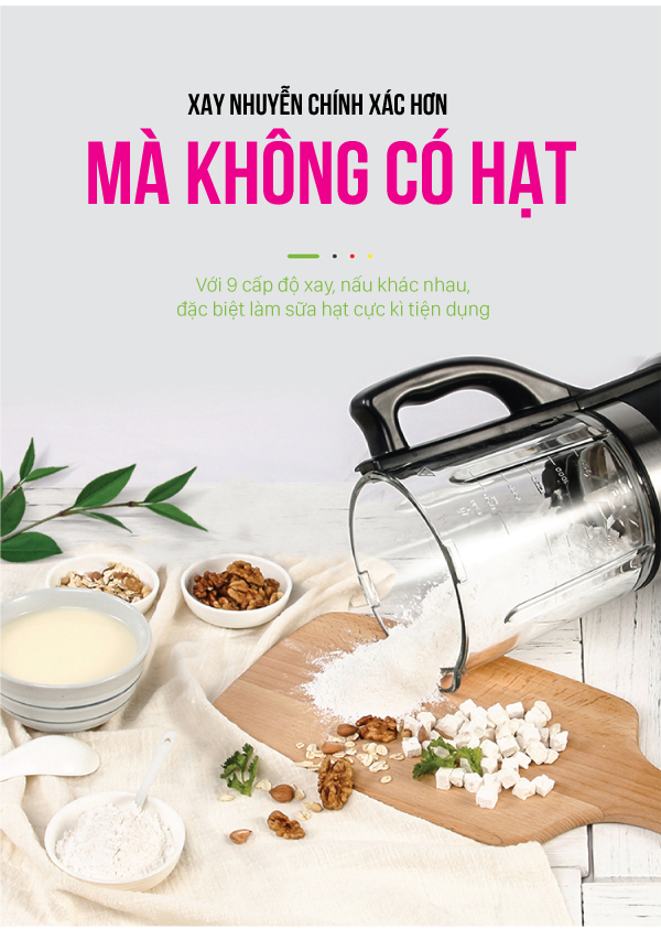Máy xay nấu và làm sữa hạt đa năng Roler RB-4156A