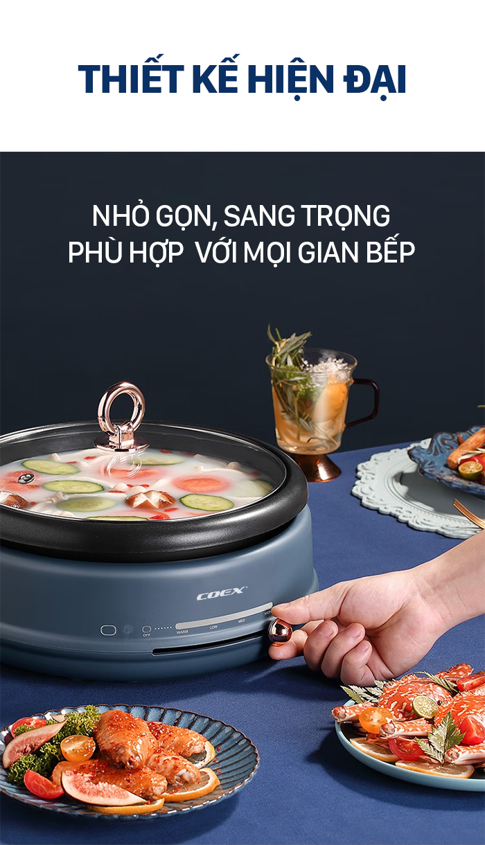Lẩu điện đa chức năng Coex CH -2119