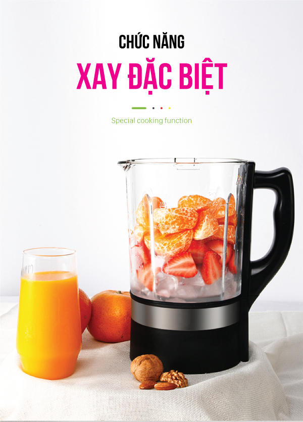 Máy xay nấu và làm sữa hạt đa năng Roler RB-4156A