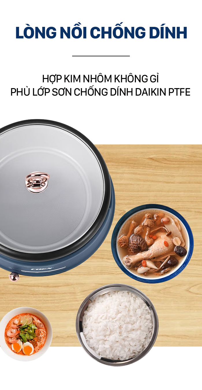 Lẩu điện đa chức năng Coex CH -2119