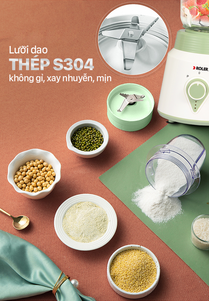 Máy xay sinh tố đa năng ROLER RB - 4115 ( 5 in 1 )