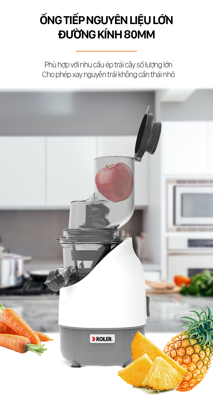 Máy ép chậm đa năng ROLER RS-4417W (Màu trắng)