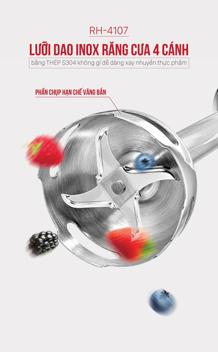 Máy xay sinh tố cầm tay ROLER RH-4107