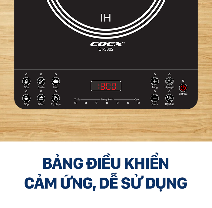 Bếp điện từ Coex CI-3302 (Kèm nồi lẩu)
