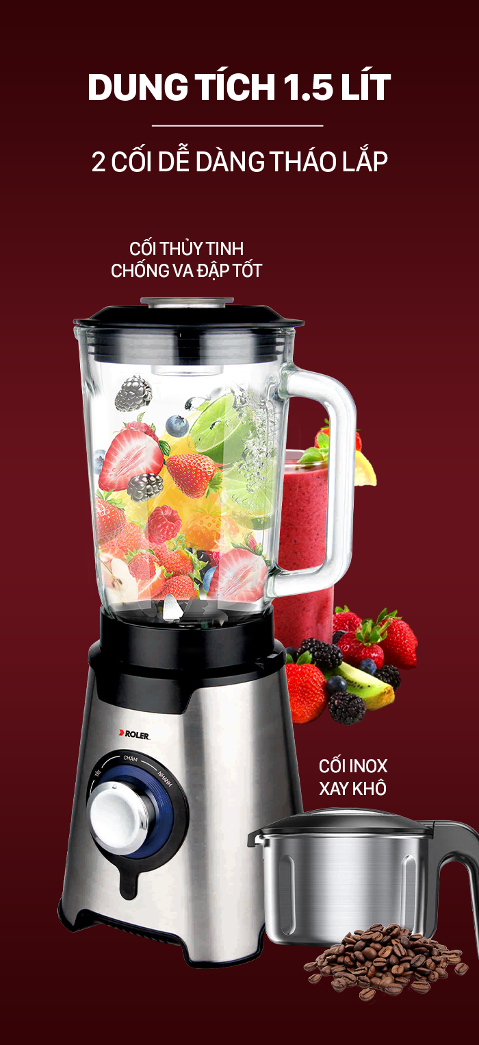 Máy xay sinh tố đa năng Roler RB-4106