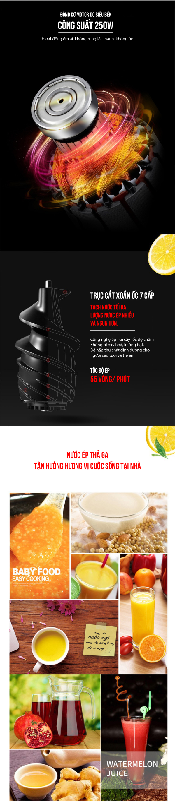 Máy ép chậm đa năng Roler RS-4412
