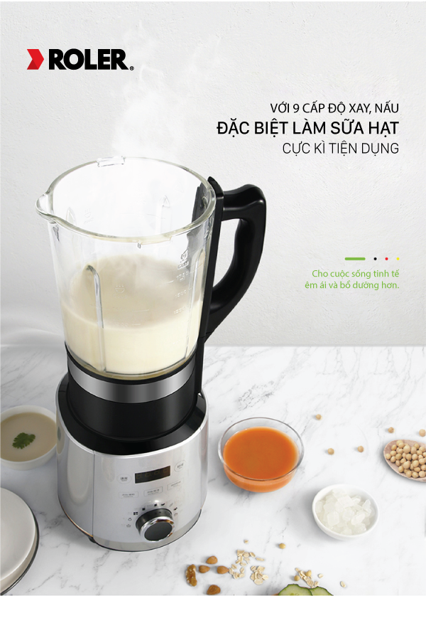 Máy xay nấu và làm sữa hạt đa năng Roler RB-4156A