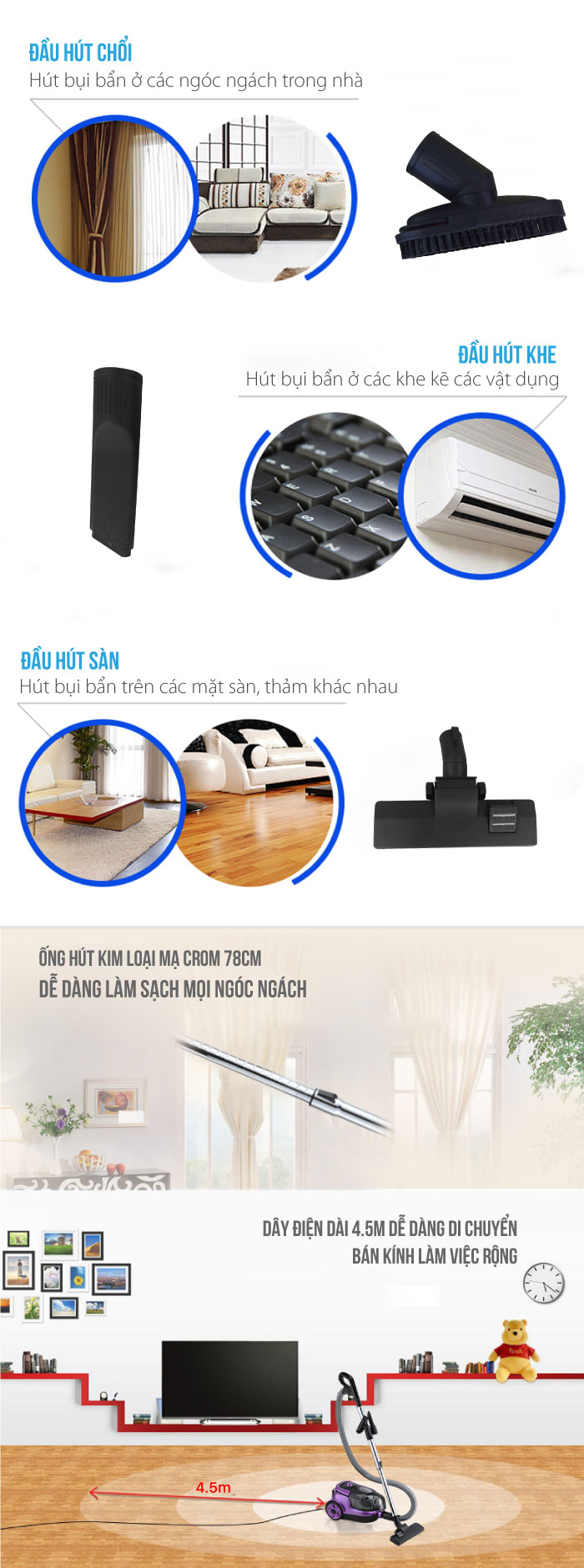 Máy hút bụi ROLER RC-2114