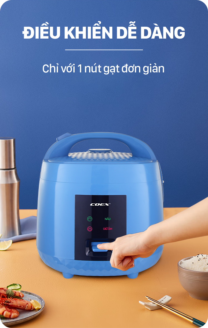 Nồi cơm điện 1.2 lít Coex CR-3421