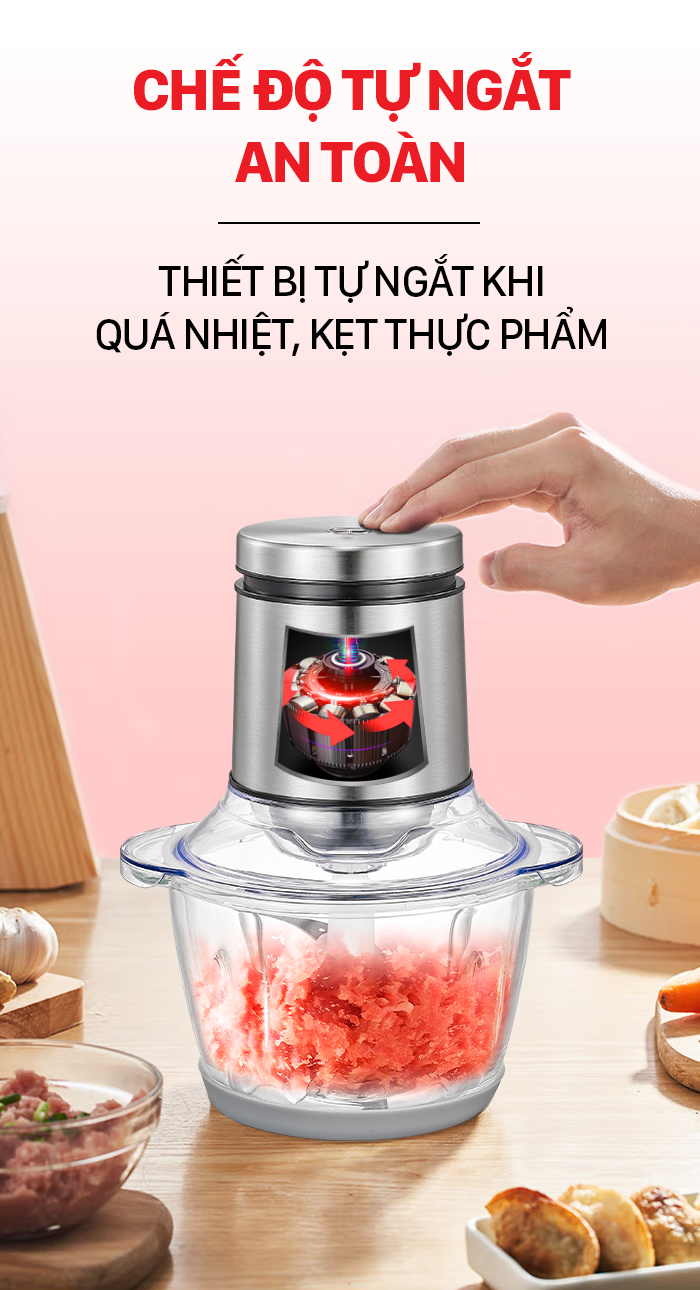 Máy xay thịt đa năng ROLER RC - 4334