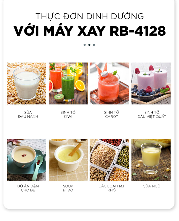 Máy xay sinh tố công nghiệp Roler RB-4128