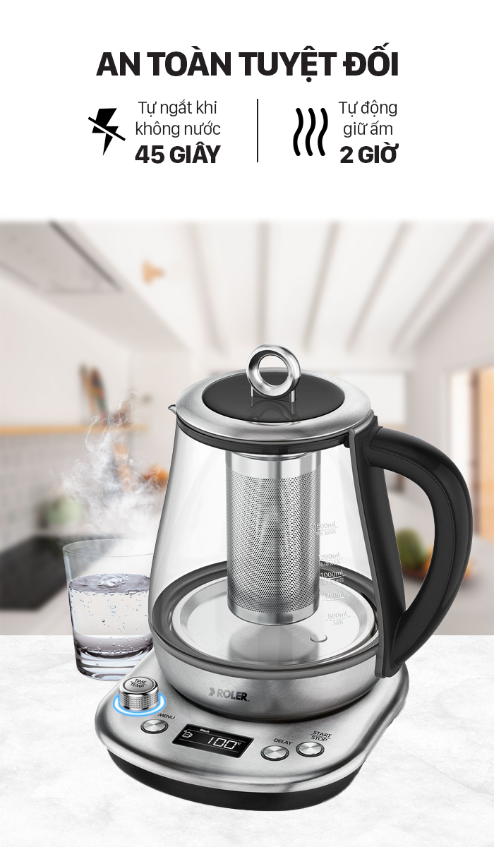 Ấm siêu tốc Tea Master Roler RK-5135A